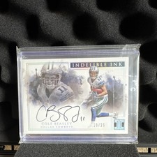Panini Impeccable Indelible Ink Cole Beasley Autograph Silver 10/25 Cowboys