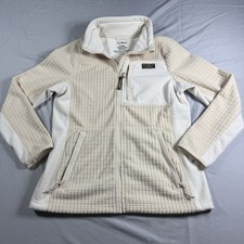 LL BEAN Womens Size Medium Mountain Classic Windproof Fleece Jacket Full Zip