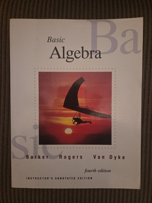 Basic Algebra by Jack Barker (1994, Trade Paperback) HOMESCHOOL