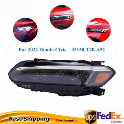 For 2022-2025 Honda Civic full LED Left Driver Side  Headlamp Assembly Headlight