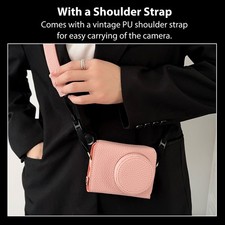 Vintage PU Leather Camera Bag Protective Cover With Strap For GR IIIx XKHH