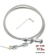 36" Throttle Cable Kit,Car Braided Throttle Cable,LS Swap Steel Braided