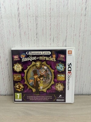 Jeu Nintendo 3Ds Professeur Layton et le masque des miracles FRA - Photo 1/4