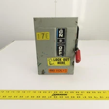 General Electric TH3361 30A Fusible Safety Disconnect Switch 600VAC 3-Pole