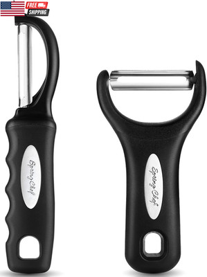 Swivel Vegetable Peeler & Y Potato Peeler for Kitchen with Soft Grip Handles and