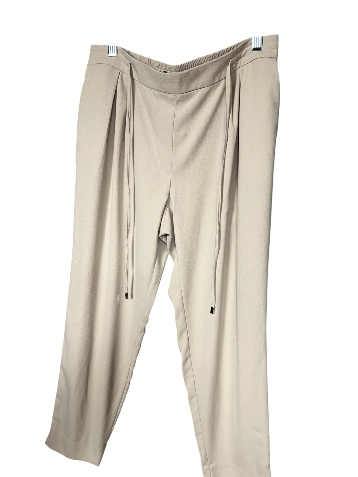 Zara Basic Collection Beige Drawstring Pants Wome… - image 3