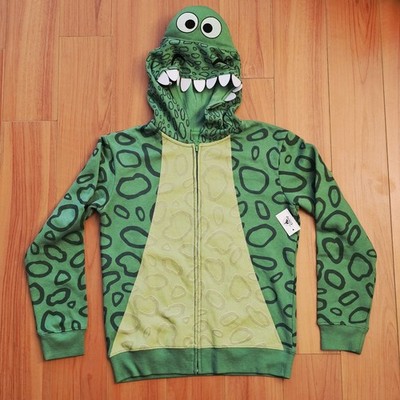NWT Disney Parks Toy Story Rex Zip Hoodie Youth Large