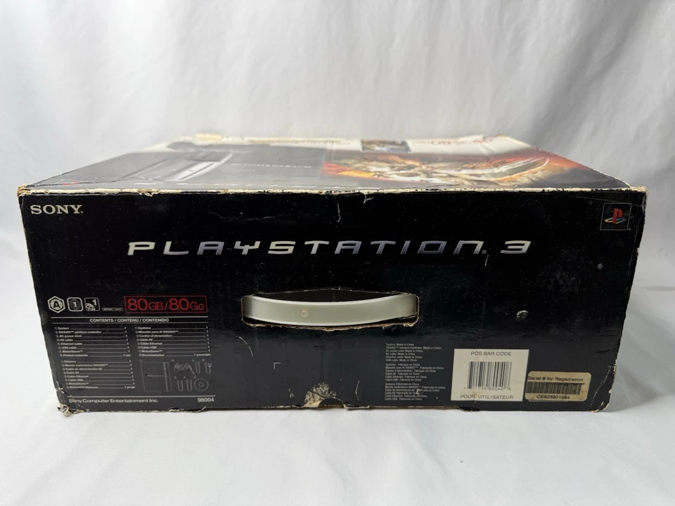 CONSOLA SONY PLAYSTATION 3 CECHL01 JUEGOS CONTROLADORES MOTOR STORM CAJA MANUALES Foto 4 de 4