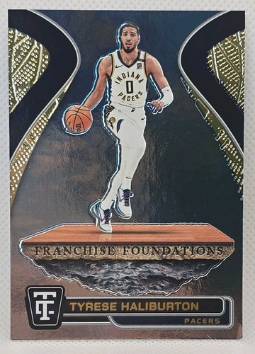 Tyrese Haliburton [Mirror] #21 2024 Panini Totally Certified Franchise Foundations card