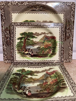 #ad #ad 3pc Royal Staffordshire Jenny Lind Biarritz Platter amp; Plates Set $65.00