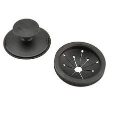 Moen 1025 EZ Mount Garbage Disposal Stopper & Splash Guard Black