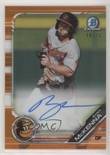 2019 Bowman Chrome Prospects Orange Refractor 16/25 Ryan McKenna Auto nd3
