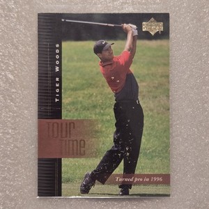 Tiger Woods 2001 Upper Deck Golf #176 Tour Time RC 