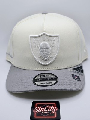Las Vegas Oakland Raiders New Era 9Fifty Chrome Gray 2 Tone Snapback Hat 