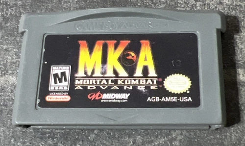Mortal Kombat Advance GBA Video Game Gameboy Advance MKA 2001