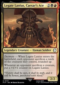 Magic/MTG Legat Lanius, Caesars rechte Hand PIP-107 Uncommon Deutsch Neu