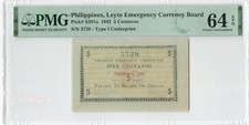 Philippines 5 Centavos 1942 P-S391a PMG 64 EPQ