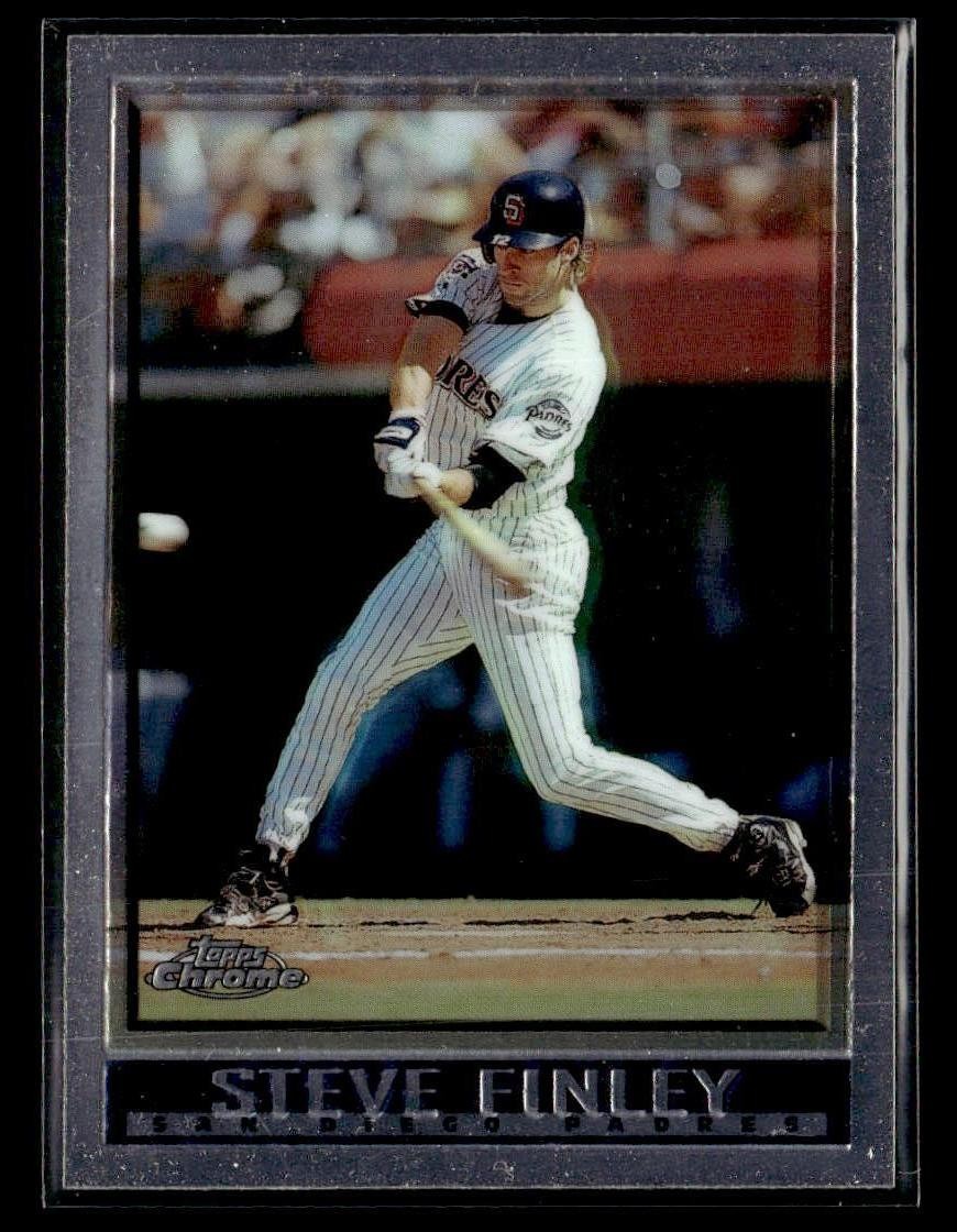 1998 Topps Chrome #330 Steve Finley Card San Diego Padres