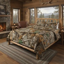 Northwest Realtree 5-Piece King Bed in a Bag Set, Comforter, Fitted Sheet