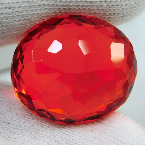 AAA Quality 58.70 Ct Natural Mexican Fire Opal "Certified" Top Loose Gemstone - Picture 7 of 7