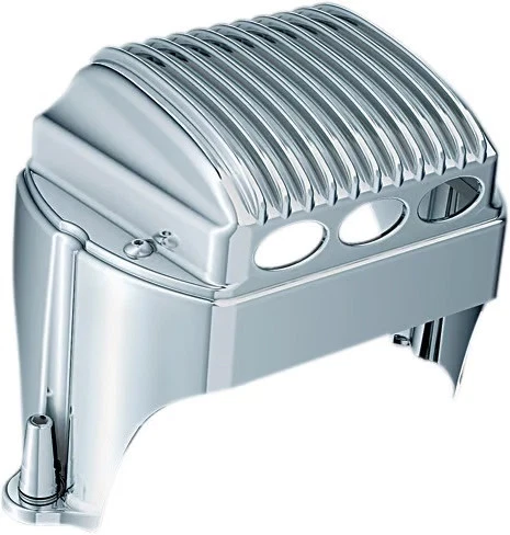 Kuryakyn Chrome Front Voltage Regulator Cover Accent Harley Bagger 1547 - Image 2 of 4