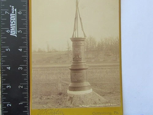 1880's Civil War Gettysburg Battlefield 56th Pennsylvania Inf. monument photo