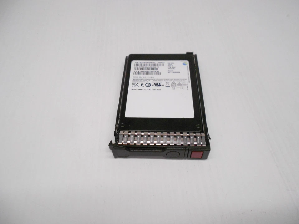 Samsung 800GB SSD SAS 2,5" 12Gbs Server Festplatte HP DL360 DL380 G8 G9 G10 Tray