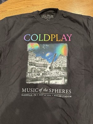 Official Coldplay XL t-shirt Nashville,TN Music Of The Spheres