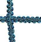 French Gimp Braid Classic Gimp Braid Rayon 1/2" Aqua Blue Trim 4 yds