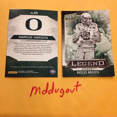 MARCUS MARIOTA #C3 OREGON DUCKS / Titans Legend Panini 2016 National Convention