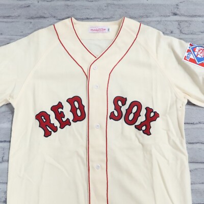 Vintage Boston Red Sox Wool Baseball Jersey by Mitchell & Ness
