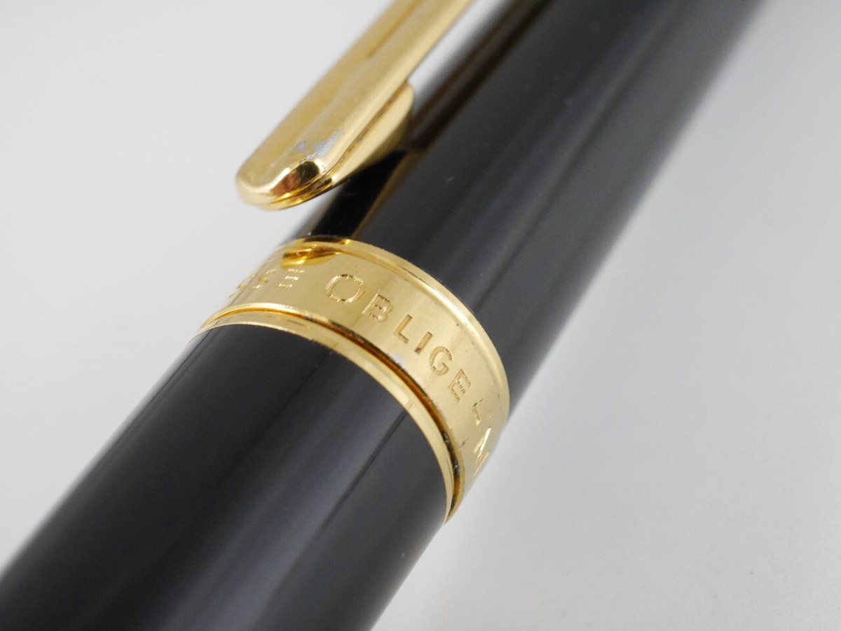 Montblanc Noblesse Oblige Black GT Ballpoint Pen (used) FREE