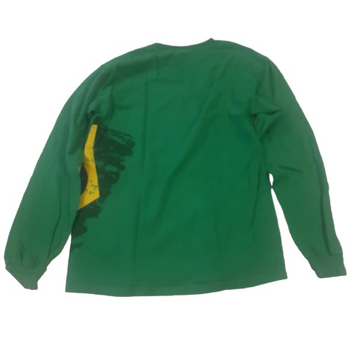 Gildan Futsal Brazil Soccer Shirt Green S Boys - Picture 5 of 5