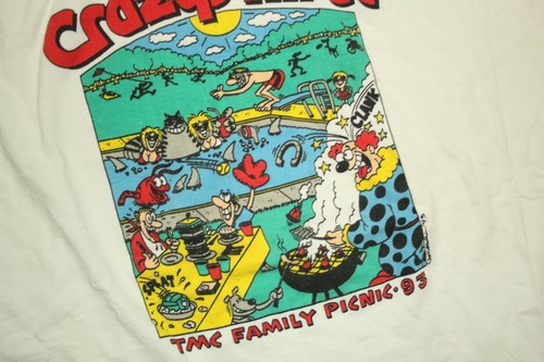 RARE Vintage 90s Crazy Shirts TMC Family Picnic 1993 Shirt Sz XL Single Stitched - Picture 5 of 9