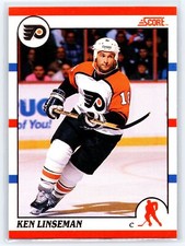 1990 Score Canadian #380 Ken Linseman  Hockey Philadelphia Flyers