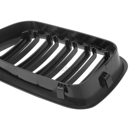 Gloss Black Front Kidney Grill Grille For BMW E46 3 Series 4 Door Sedan 1998-01 - Foto 18 di 18