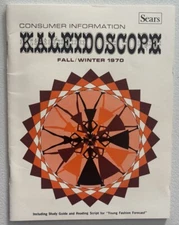 RARE 1970 Consumer Information Kaleidoscope Study Guide Young Fashion Forecast