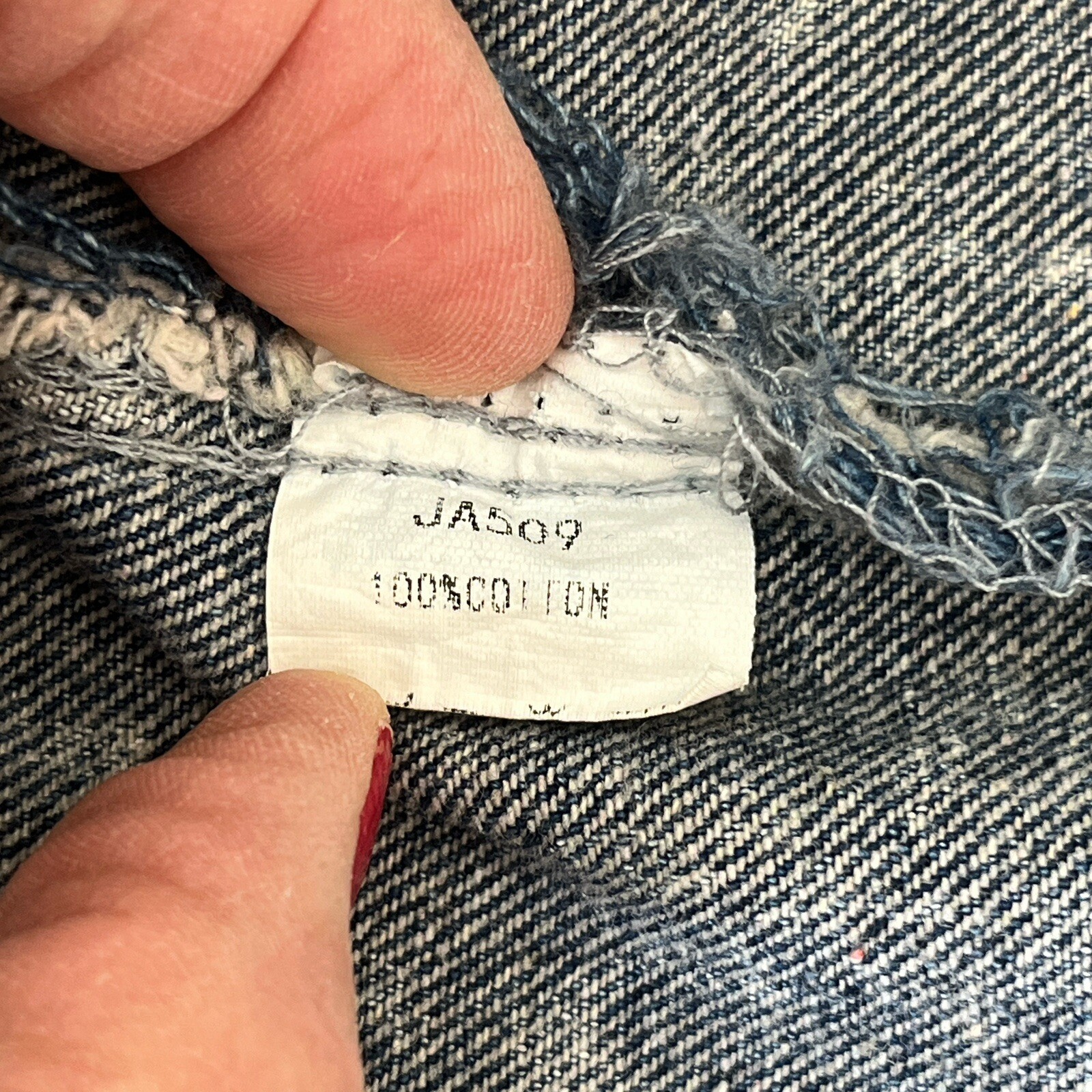 36 Point 5 Leopard Patchwork Trucker Jacket S Aci… - image 20