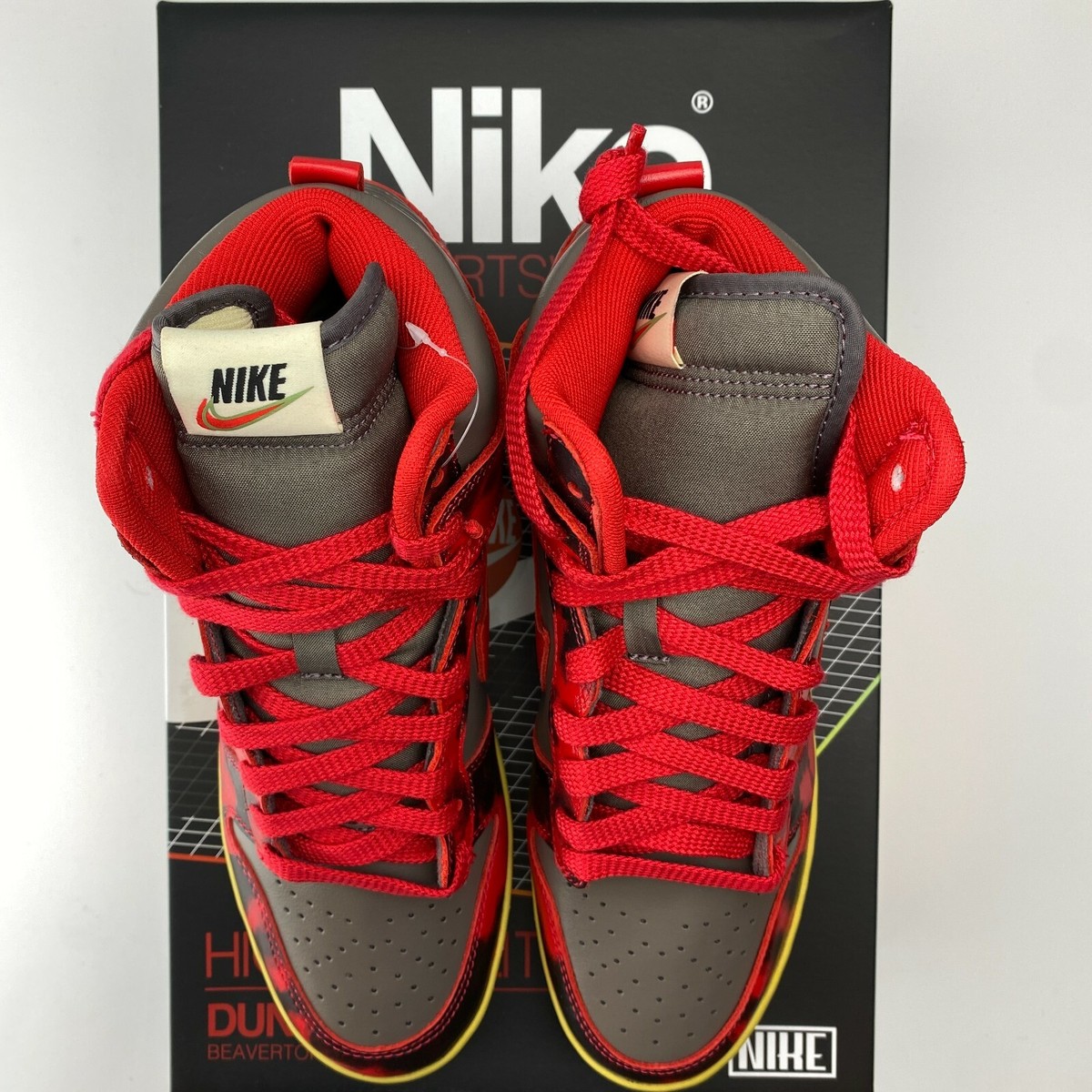New In Box Nike Dunk High 1985 Red Acid Wash DD9404-604 Men\'s 12 Nike DUNK HIGH 1985 SP  main image 3