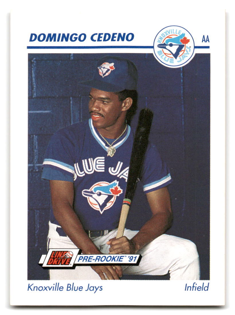 Domingo Cedeno 1991 Line Drive AA #352 Knoxville Blue Jays