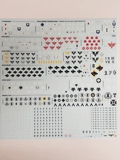 Space Marines Transfer Sheet, Decals, Leviathan, Warhammer 40k