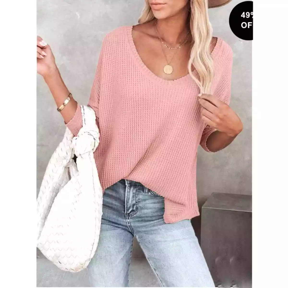 Free people hotsell waffle knit sweater