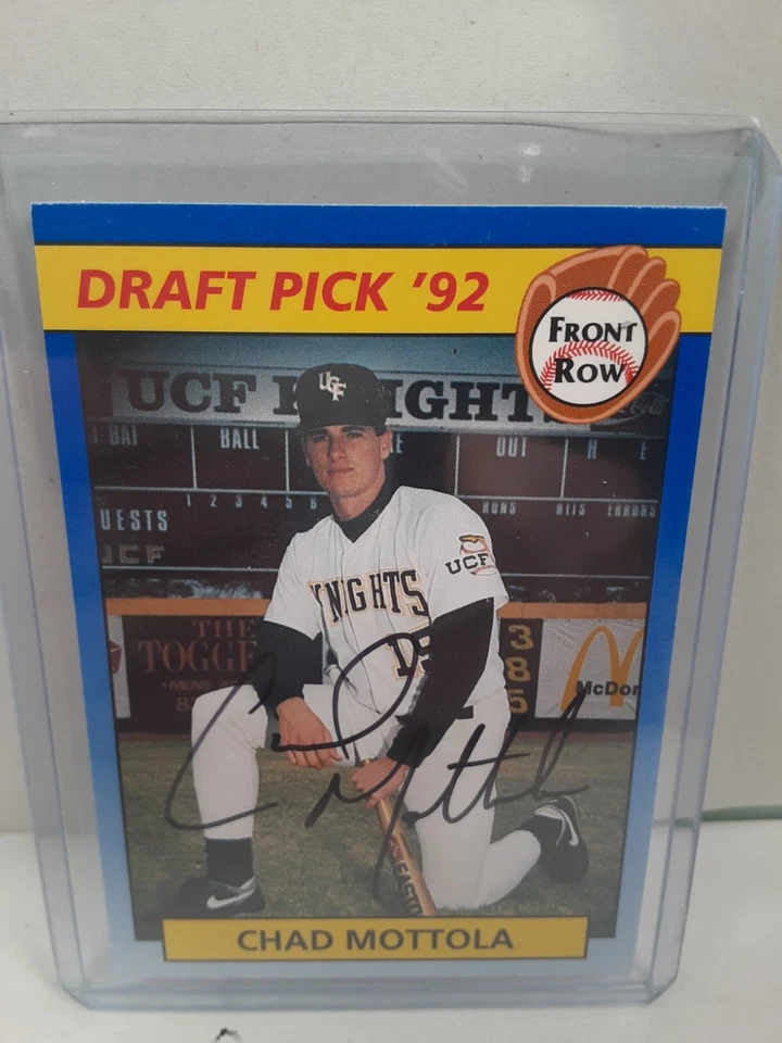 Chad Mottola Signed 1992 Front Row Draft Picks #82 Card Autograph Reds $1.08 S&H - Image 4 of 4