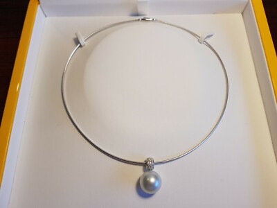 Paspaley 15mm Round Pearl  Pendant Pave Bella Dome Collection