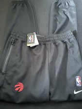 Nike NBA Toronto Raptors Warmup Game Pants Team Issue Black Size LT DN6773-010