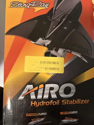 AIRO AIRO-1 Boat Stingray AIRO Hydrofoil Stabilizer Fin Whale Tail Black New