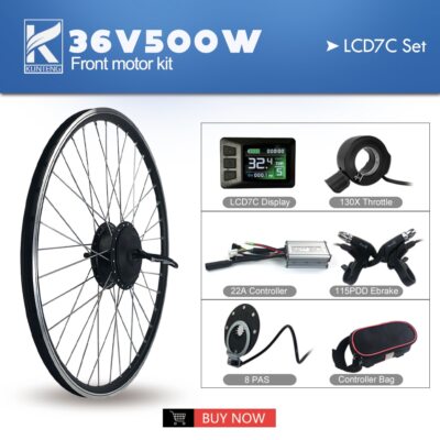 Kit Moteur Moyeu Avant VTT Électrique 48V 1500W – Conversion 20-29er 700C – 2 Ans Garantie