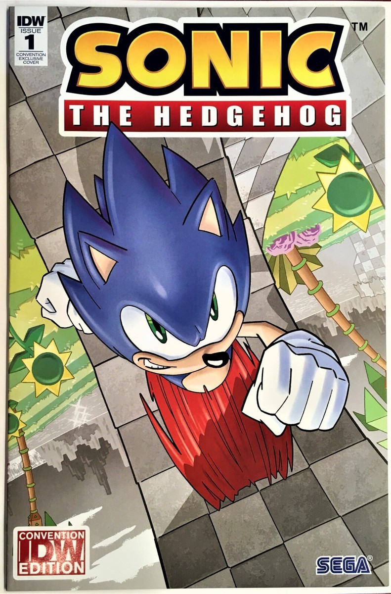 SONIC The HEDGEHOG Comic Book IDW #1 Convention April 2018 Bagged