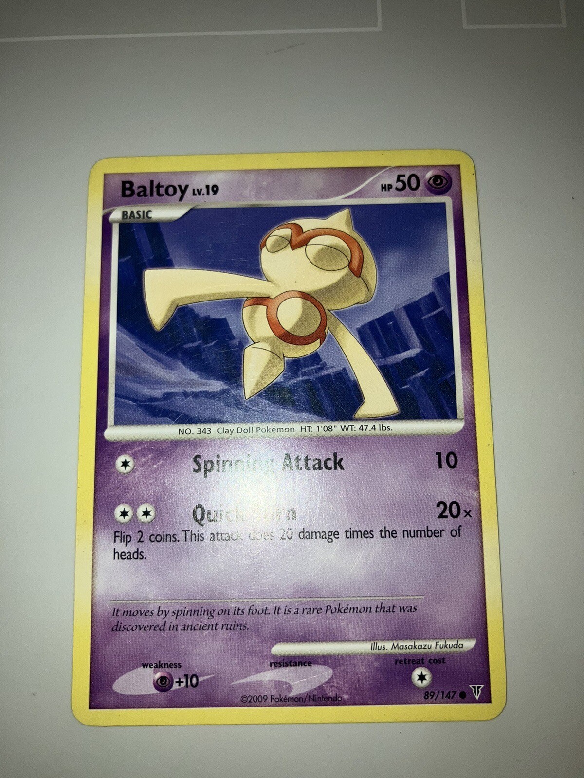 Pokémon TCG Baltoy Supreme Victors 89 Regular Common