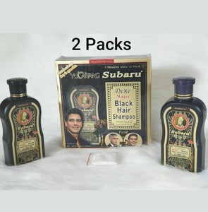 2 Packs Subaru Dexe Magic Black Hair Shampoo Dye Color In 5 Minutes 400ml Ebay